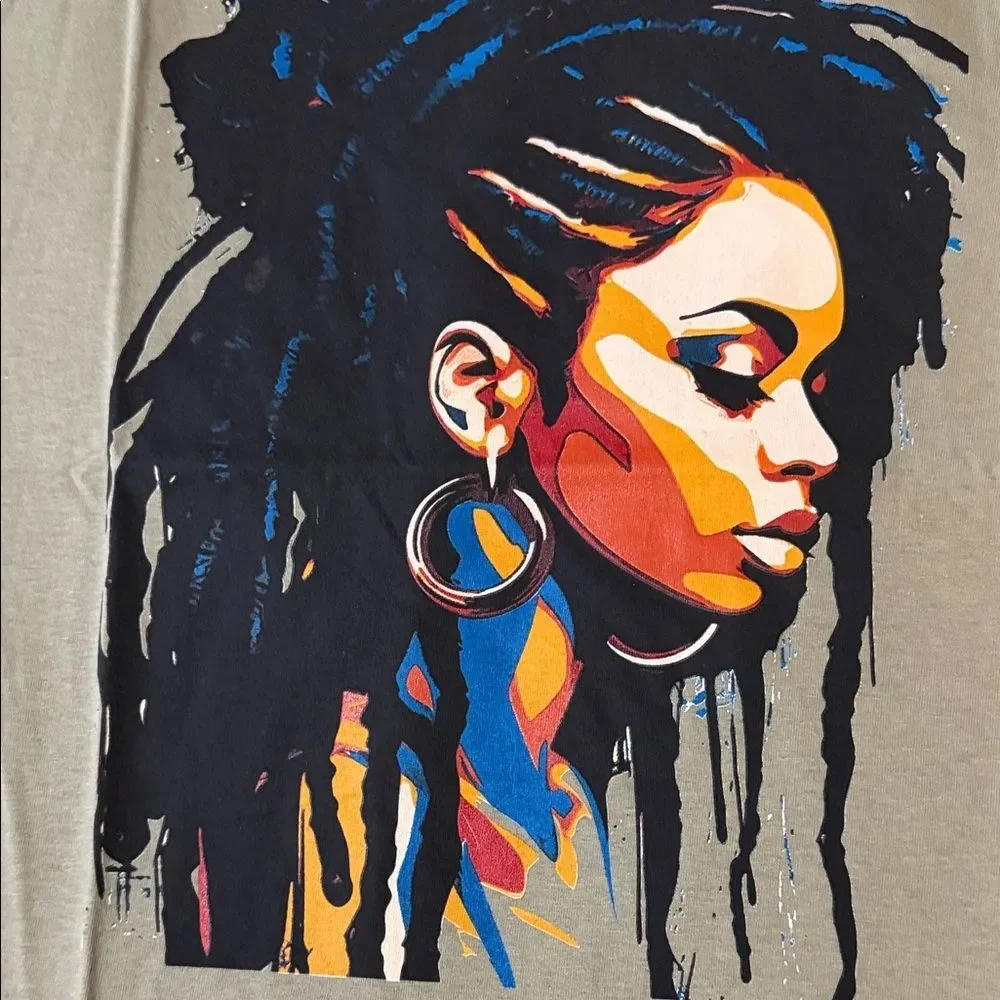 Fashion Nova Kids Beige T-Shirt with Colorful Graphic